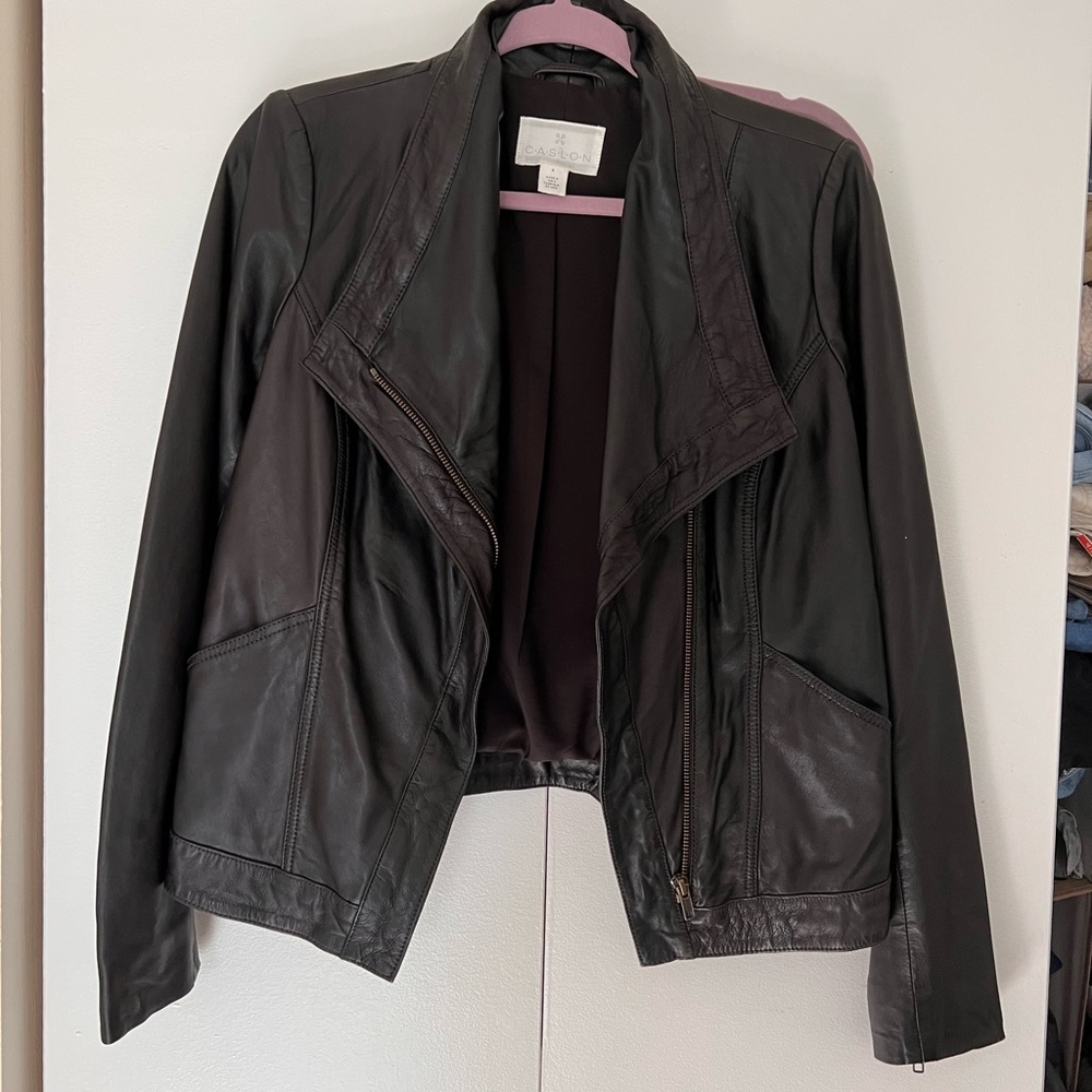 Caslon leather jacket